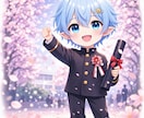 商用無料！アニメ調なミニキャライラスト作成します ファンタジーRPGゲーム作画経験あり！男女どちらも可◎ イメージ6