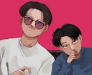 厚塗りのイラスト作成いたします アニメ塗りとは一味ちがう重厚感のあるイラストを描きます！ イメージ8