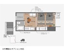 民泊用・家具配置おしゃれイラスト間取り図つくります ゲストにイメージ伝わるこだわりイラスト間取り図 イメージ3