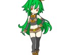 ミニキャラ（女の子）１０キャラデザ分となっています ミニキャラ×ファンタジー×女の子です。格安で販売中！ イメージ6