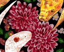 やさしく縁起のいい、和モチーフイラストを描きます ご家族のペットを主役にした和風モチーフのイラストも可能です イメージ4
