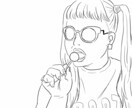 シンプルなイラストお描きします 自分の好きな写真やファッションをイラストにして欲しい方に！ イメージ2
