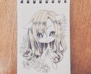 アナログ+デジタル着色のイラスト描きます 女の子！動物！手描き感！可愛い！絶対被らない可愛さを… イメージ2