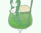 ガーリーなイラスト描きます アイコン、似顔絵にこんな女の子はいかが？ イメージ2