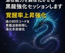 潜在能力を顕在化させる黒龍強化セッションします 覚醒率上昇強化　魂の封印コードを黒龍波動解除し進化率数値化 イメージ10