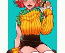 各種イラスト、1枚絵制作します かわいいミニキャラから一枚絵まで！作風様々かき分けます！ イメージ4