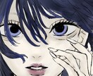 女の子のアイコン用イラストを描きます 病み系やクール系の女の子の顔を描くのが得意です イメージ5