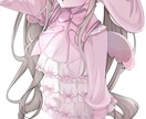 女性のイラストを描きます アイコンや歌ってみた等にオススメです イメージ2