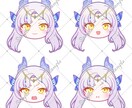 もちかわいいミニチャラ・SDキャラ制作致します 顔のみのキャラ作成も可能、推し活用やSNSアイコンなどに！ イメージ4