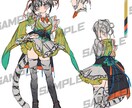 キャラクターのデザイン、立ち絵を制作いたします TRPGやマダミスなどの立ち絵にも！ イメージ6