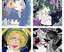 SNS等のヘッダー イラスト アイコン描きます 様々なテイスト！可愛いからカッコイイまで！ イメージ3