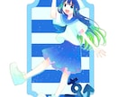 明るくきらめく爽やかなイラスト作成致します SNS、動画、配信、立ち絵、ミニキャラetc.に対応してます イメージ3