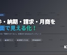 フリーランス向け案件・請求管理を手軽に整えます 案件・納期・請求・月商を1画面で見える化 イメージ2