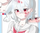 商用〇SNSアイコン・1枚絵を制作します お口差分をお1つランダムでお付けします✧︎*。 イメージ3