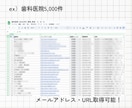 歯科医院の制作済み営業リスト提供します 【クーポンあり】フォロー＆お気に入り イメージ4