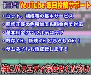 YouTube毎日投稿編集します YouTubeの毎日投稿のお手伝いを致します！ イメージ1