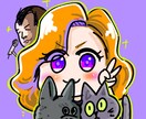 もちホッペでポップな色！個性的なアイコン作成します SNSを可愛い個性的なアイコンで楽しみませんか？ イメージ3