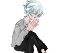 SNS･配信用キャラクターイラスト制作します 儚く、中性的なイラストをアイコンや1枚絵にしてお届けします イメージ3
