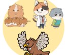 SNS活動応援！オリジナルキャラクター作成します 企業実績多数！修正無制限無料！これからを応援したい特別価格！ イメージ5
