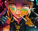 一枚絵の制作をします 現役芸大生、カラーコーディネーターによるイラスト製作 イメージ1