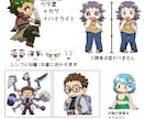 3頭身のデフォルメイラスト描きます アイコン・サムネ・グッズなどに！ イメージ2