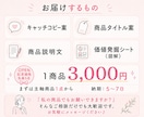 商品の1番の売れるポイントを見つけ、説明文にします 元商業ディベが250店舗の販促経験をもとに売れる理由を設計！ イメージ7