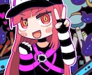 ダークポップ系SDイラストを描きます 4頭身前後の闇や病みを感じるイラストを描かせてもらいます！ イメージ2