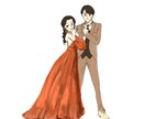 結婚式のドレス色当てクイズイラスト描きます 3〜5択の色当てクイズイラスト！ドレスを忠実に再現！ イメージ5