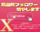 減少しにくい日本人Xフォロワーを増加します 減少しにくい高品質フォロワー増加サービス イメージ1