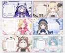 Vtuber様のオリジナル配信画面をデザインします 雑談・ゲーム・スケジュール・待機画面・終了画面など製作します イメージ4