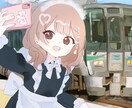 女性キャラアイコン作ります キュートなイメージが得意な胸上アイコンです！ イメージ2