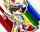 コラージュ色紙作成します オリジナルキャラクターや推し様を色紙いっぱいにデコります イメージ2