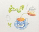 cafeのイラストを色鉛筆で描きます 色鉛筆で、手描きイラストです色鉛筆の優しいタッチのイラスト イメージ1