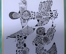 名前・文字・好きな言葉をペン画で描きます あなたの名前をデザイン言葉絵画にしてみませんか イメージ6
