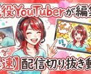 現役YouTuberがカット編集から字幕入れします 配信の切り抜き、ゲームのキル集、ゆっくり実況の制作経験あり！ イメージ1