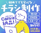 Canvaでプロ品質のチラシをお届けします 専門知識がなくてもOK！モヤモヤぜんぶ聞かせてください◎ イメージ1