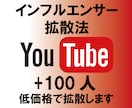 YouTubeチャンネル登録者100人増やします インフルエンサーがおすすめする拡散方法 イメージ1