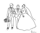 カップルやご家族、お子様なんでもイラストかきます 結婚式やSNS、記念にいかがでしょうか❁ イメージ3