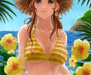 スタンダードプラン　デジタルイラスト作成いたします 動植物、背景などを絡めた人物画がおすすめです イメージ2