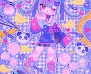 全身イラスト、かきます キラふわ・ポップファンシーな男の子女の子！ イメージ2