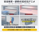 安全教育・研修用の3DCG解説アニメを制作します 撮れない危険を3Dで再現｜まずはお気軽にご相談ください イメージ2