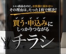 買う・申込みにしっかりつながるチラシを制作します 訴求力の高い構成・デザインをご提案｜簡単な地図作成無料 イメージ1