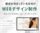 ワイヤー確定案件を整えるWebデザイン制作します 構成意図をくみ取り、実装前提で仕上げます イメージ1