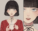 アンニュイで雰囲気のあるイラスト描きます ⭐︎アイコン, サムネイルetc. お気軽にご相談下さい！ イメージ2
