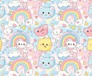 キュートな模様イラストを作成します 癒やしと明るさを届ける可愛い模様イラスト。 イメージ7