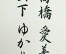 筆ペンorペンでお名前のお手本を書きます もう結婚式の記帳で緊張したくない方必見！ イメージ1