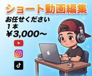 ショート動画　SNS動画編集します ショート動画を専門に編集します イメージ1