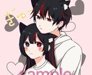 サンプルのようなペアアイコン作成いたします 2枚で2500円です大人数のも作成できます！ イメージ10