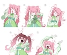 コミカルでかわいい立ち絵5枚セット描きます 高頭身orミニキャラ＆お好きな差分を選べます イメージ3