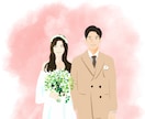 お写真を元にシンプルでおしゃれなイラスト書きます ウェディングやSNSのアイコン、名刺、プレゼントにも！ イメージ3